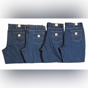 NEW 4 pairs of Carhartt Jeans 100% Cotton Men’s Size 42x32